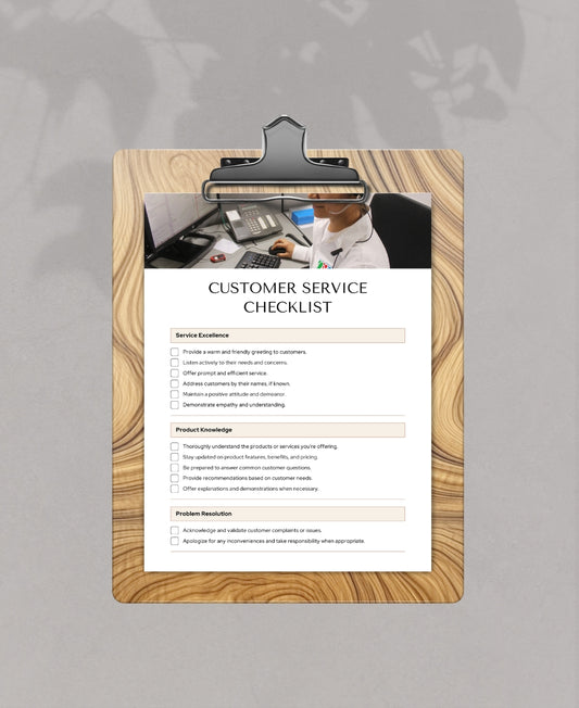 Customer Service Checklist