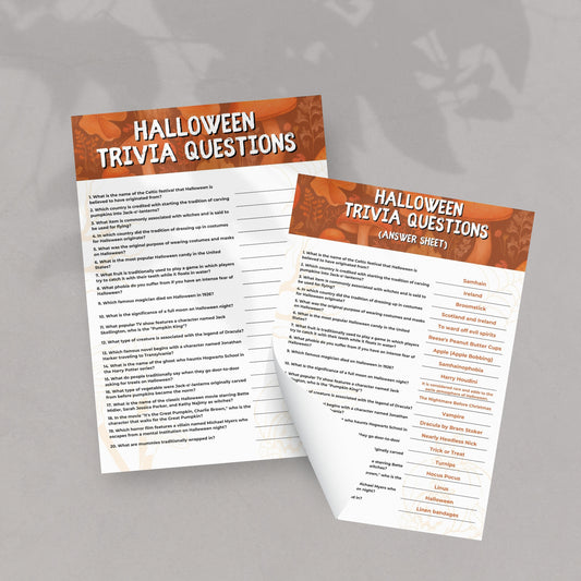 Halloween Trivia Questions