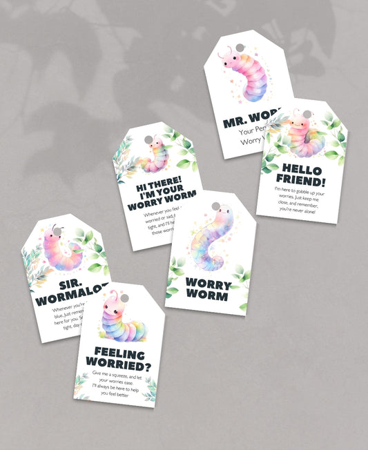 Worry Worm Tags