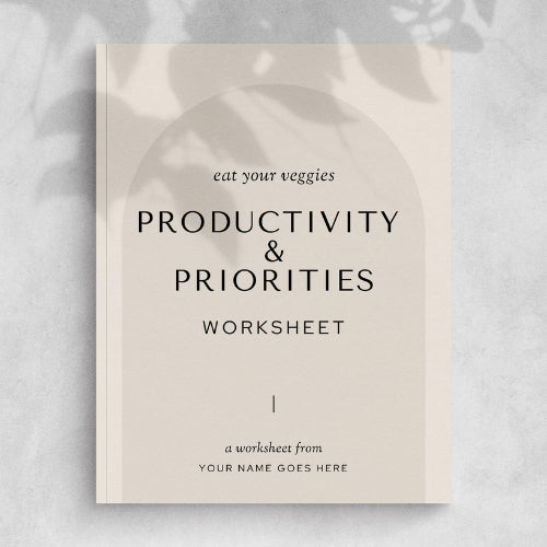 Productivity & Priorities Worksheet