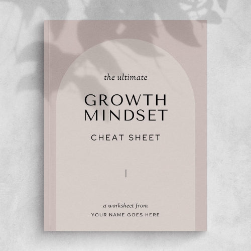 Growth Mindset Cheatsheet