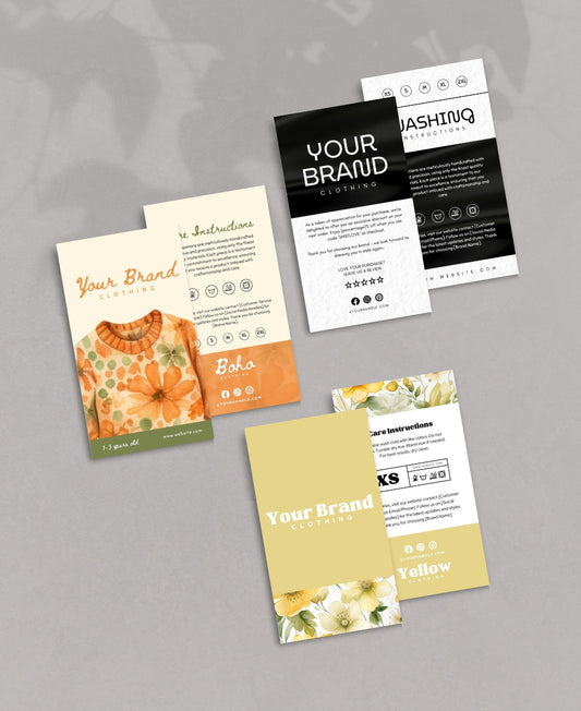 Clothing Tag Canva Template