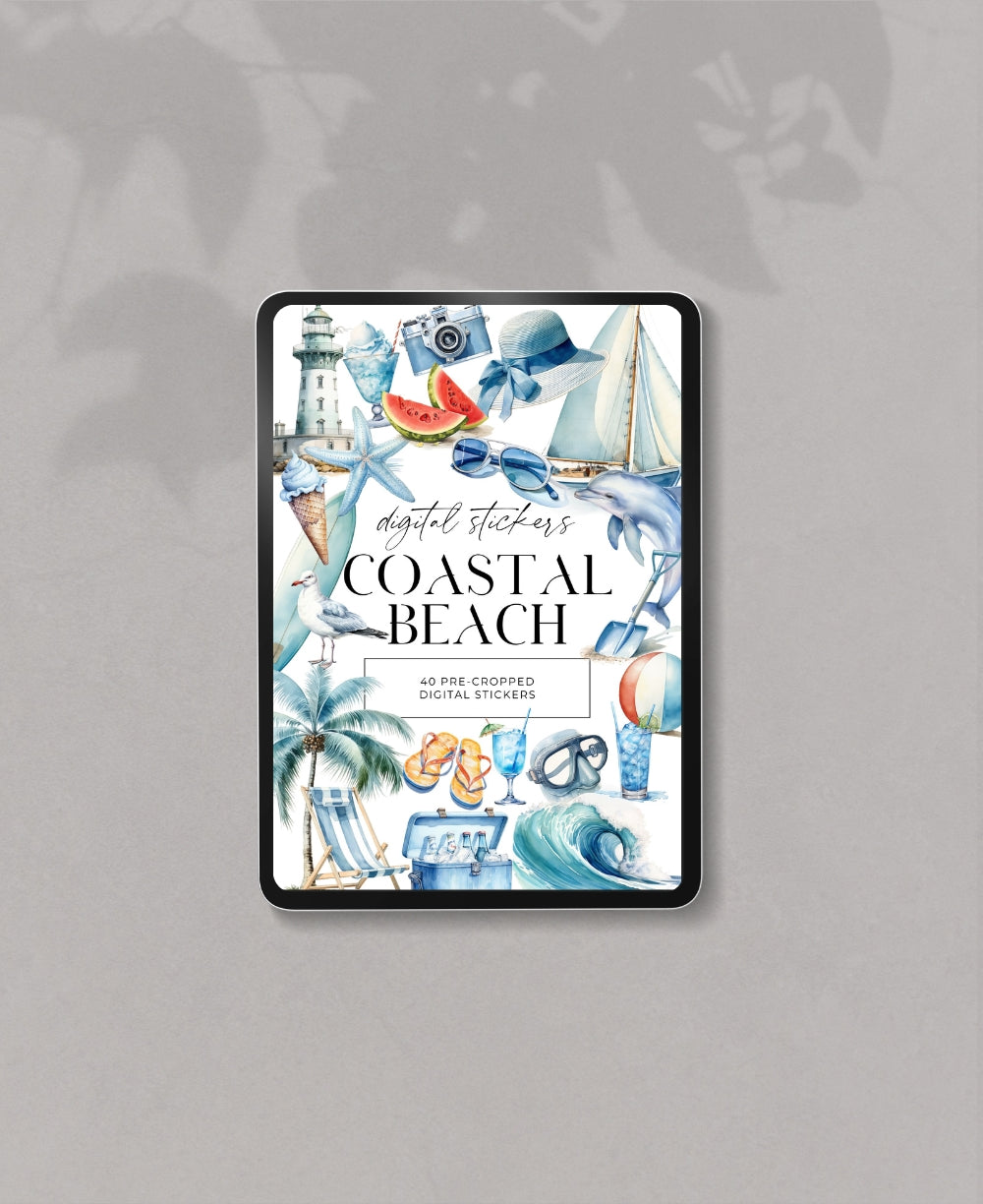 Coastal Beach Digital Stickers