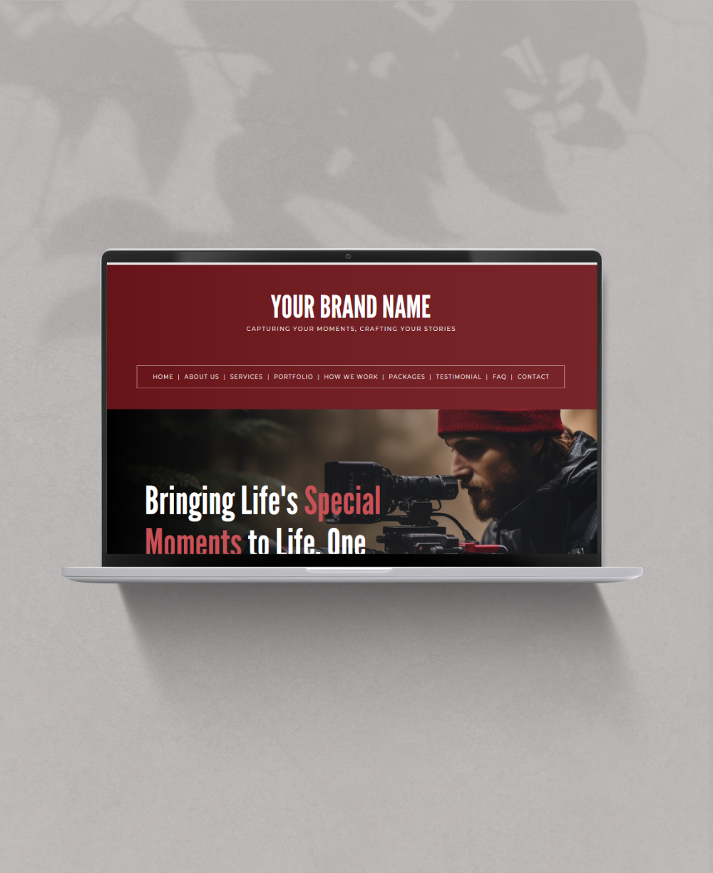 Videographer Website Template