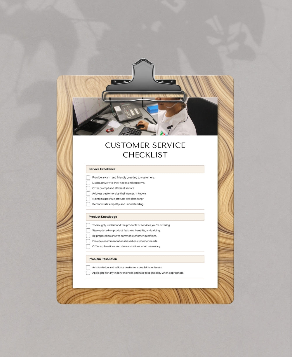 Customer Service Checklist