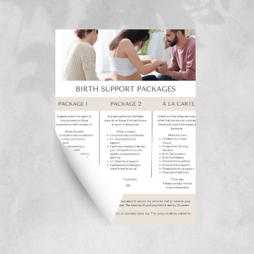 Doula Welcome Pack