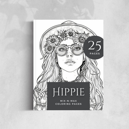 Hippie Coloring Book