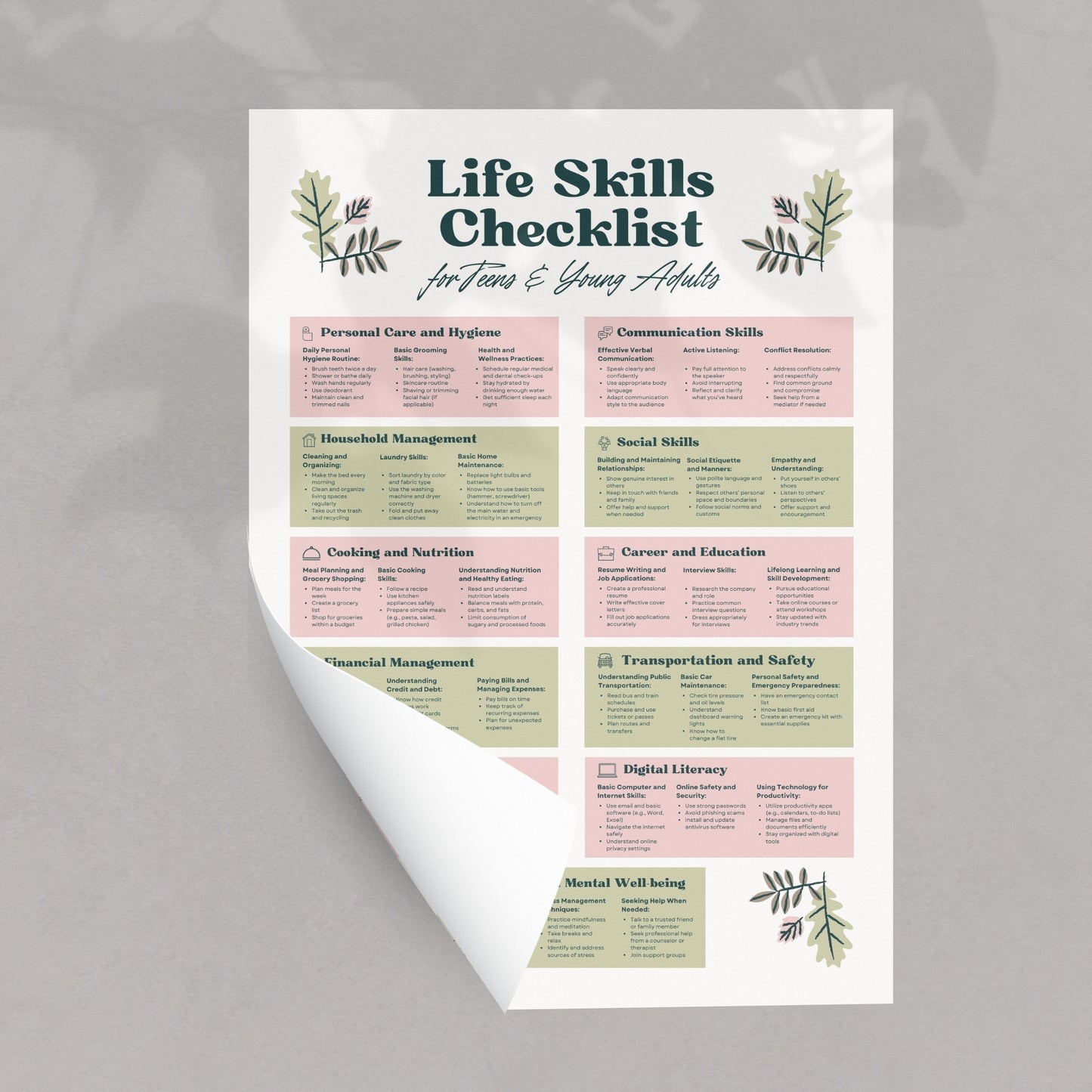 Life Skills Checklist