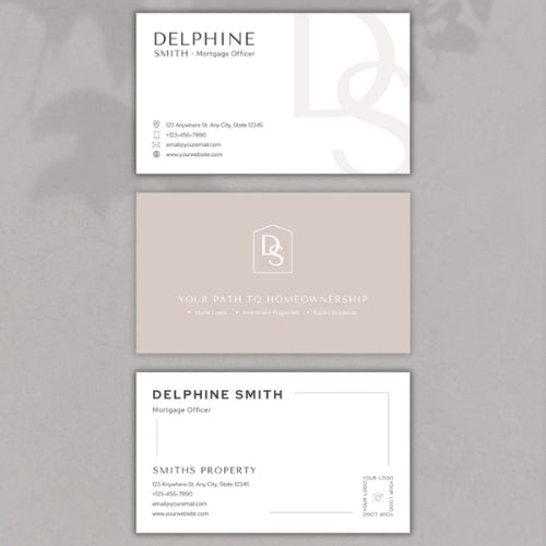 Mortgage Office Business Cards