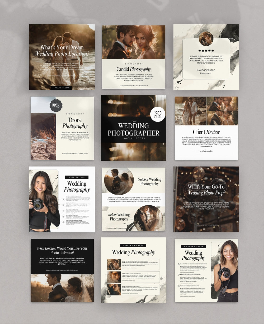 Photography Social Media Templates