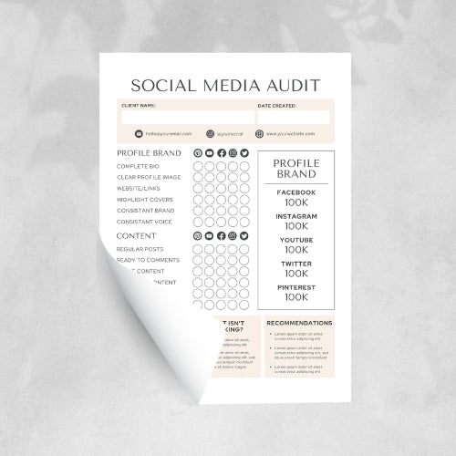 Social Media Audit Template