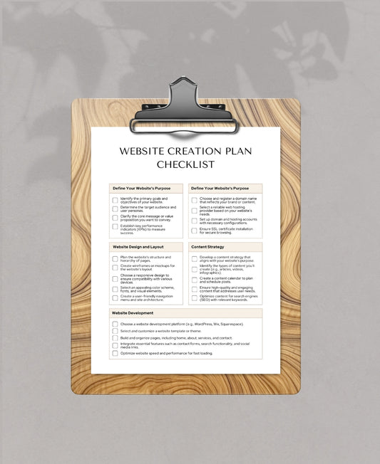 Website Checklist