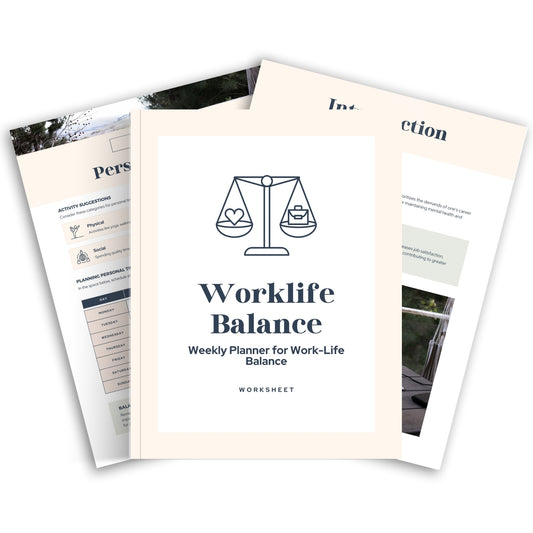 Worklife Balance Worksheets