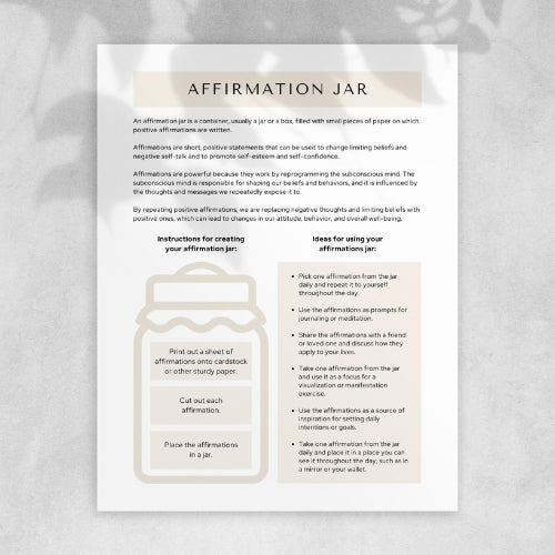 Affirmation Jar Intro