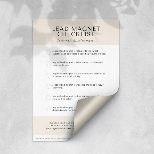 Lead Management Checklist