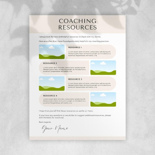 Coaching Resources