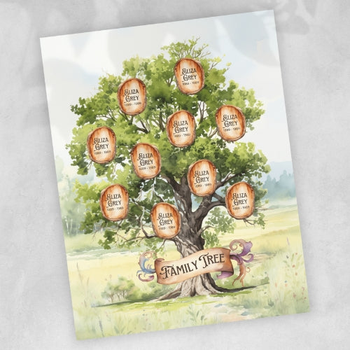 Watercolor Family Tree Creator