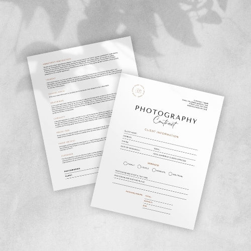 Photographer Contract