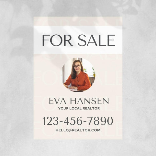 Real Estate Yard Sign Template