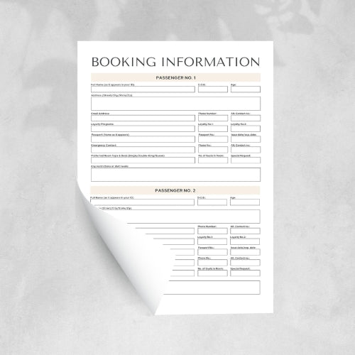 Travel Agent Forms