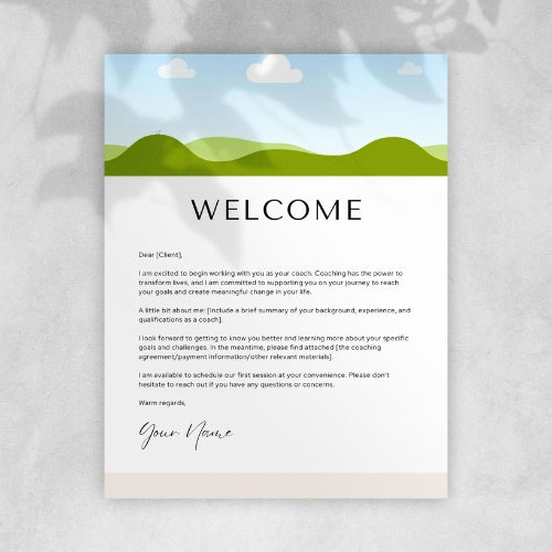 Welcome Letter Template